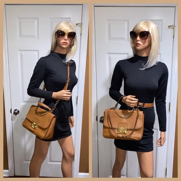 👜🤎👜Authentic Miu Miu 2 Way Brown Leather Bag - Picture 1 of 17